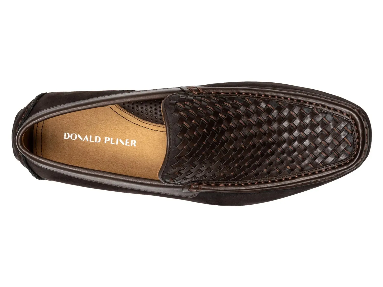 Лоферы Donald J. Pliner Damiano, темно-коричневая кожа нубук — фото 4