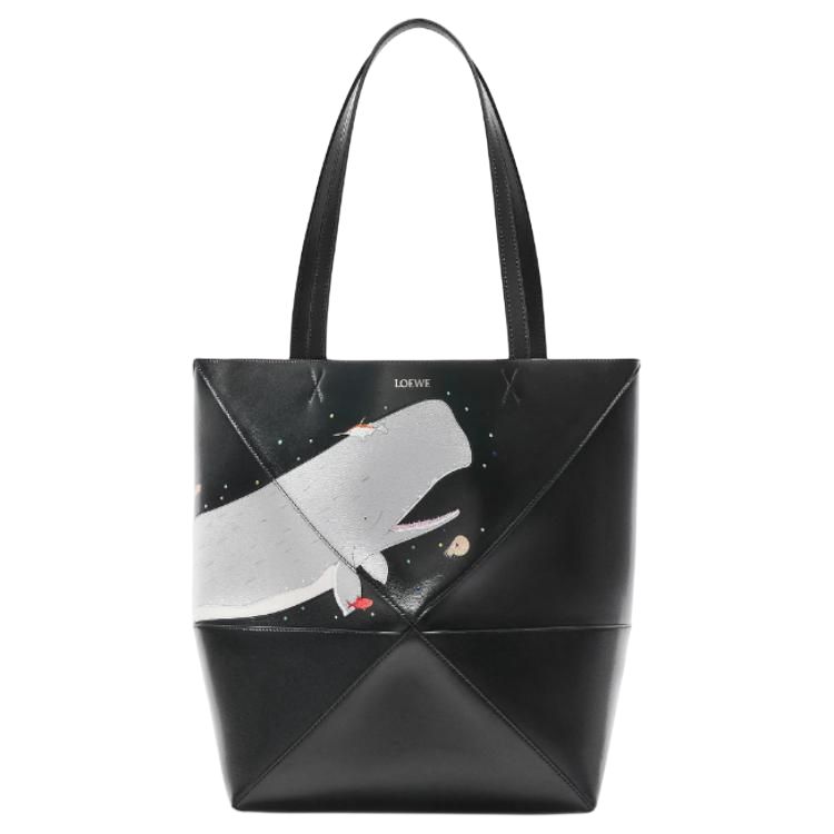 

LOEWE Сумка-шоппер Fujita Suna из глянцевой кожи
