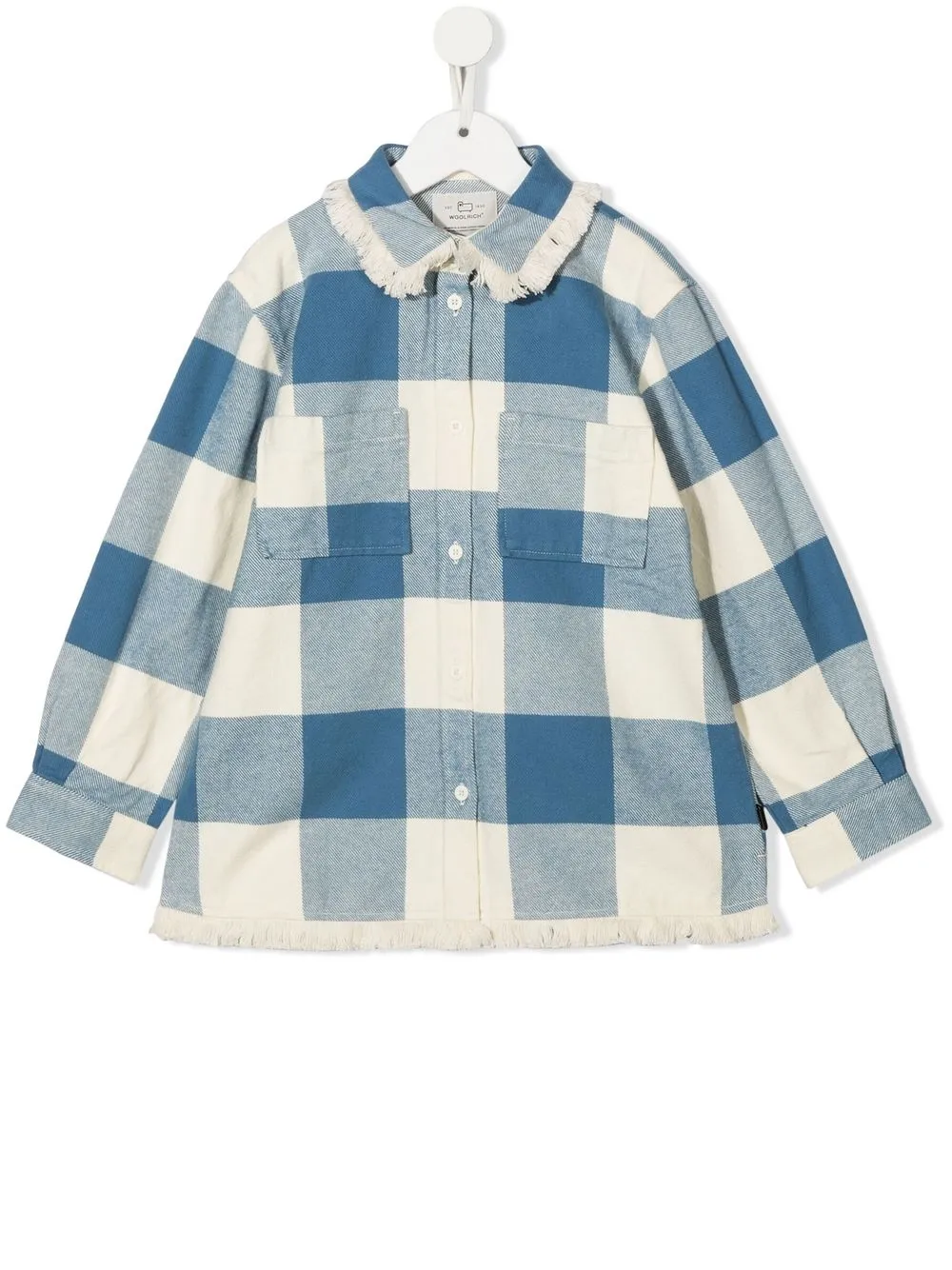 

Фланелевая рубашка в клетку Woolrich Kids, белый