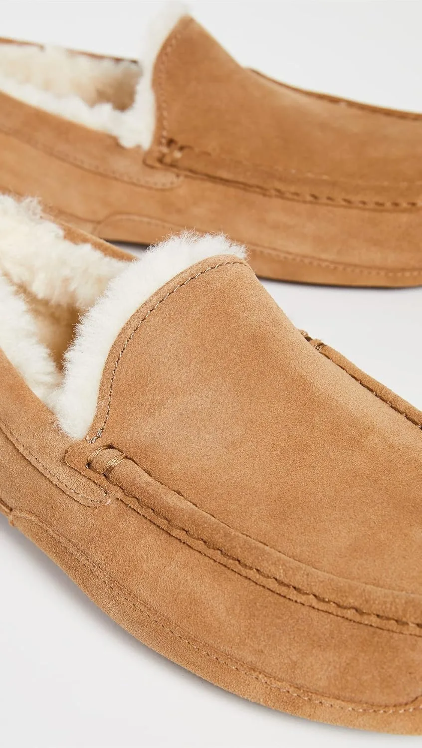 Мужские домашние тапочки Ascot без шнурков Ugg, каштановый — фото 4