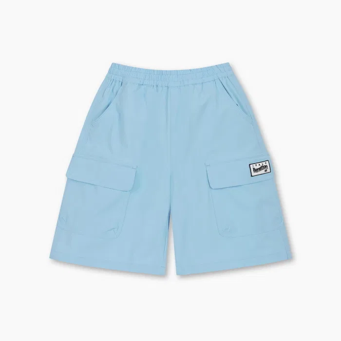 Детские синие эластичные шорты 5.5/4 от Benetton Kids