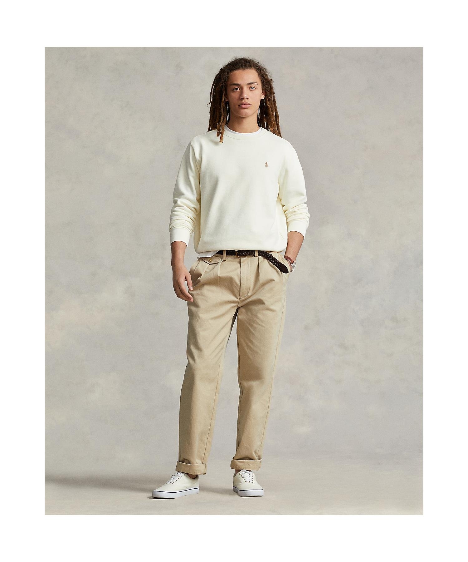 Толстовка Loopback Terry Polo Ralph Lauren, 101 Natural — фото 3