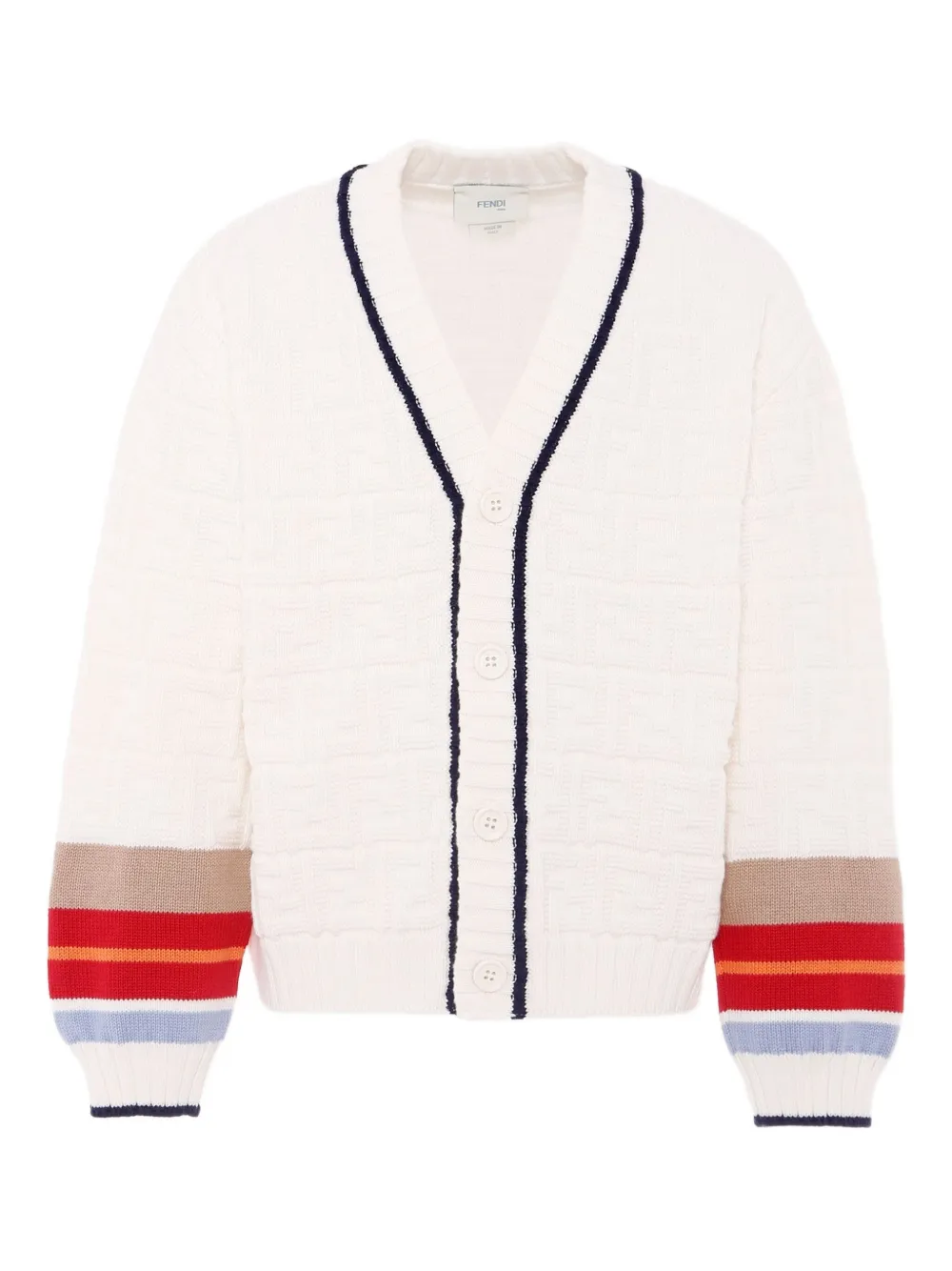 

Кардиган с полосками FENDI KIDS, белый