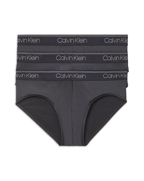 

Влагоотводящие трусы из микроэластичной ткани, упаковка из 3 шт. Calvin Klein, цвет Black