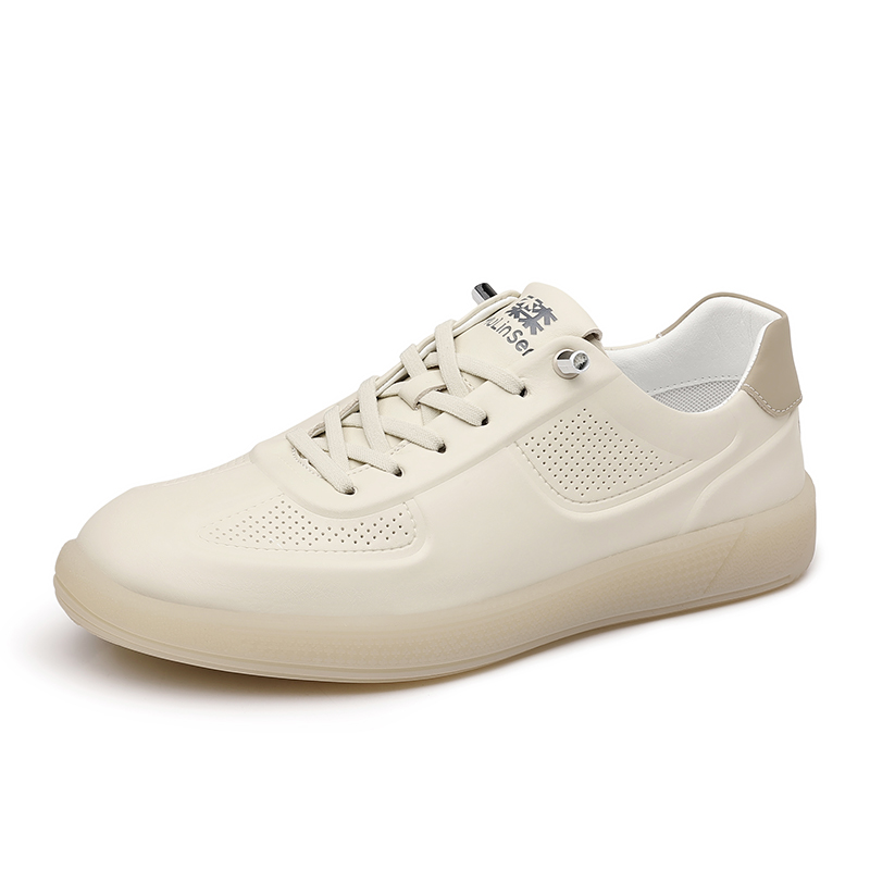 

Mulinsen Мужские низкие кеды бежевые, цвет Beige