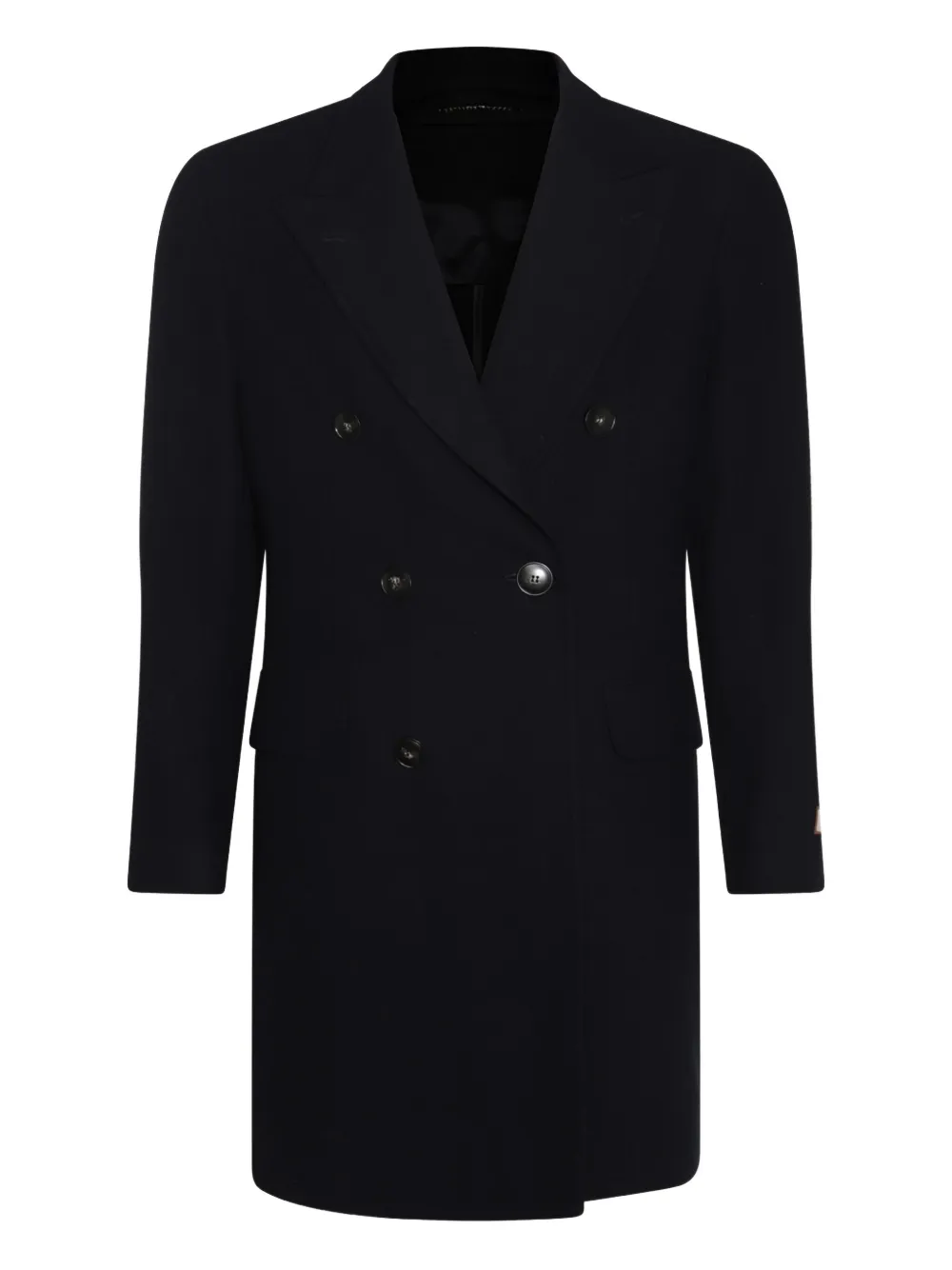

Двубортное шерстяное пальто Canali, синий