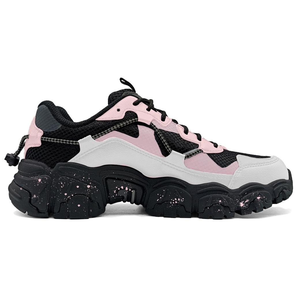 Fluid Heartfelt Notebook Cushioning Abrasion Resistant Breathable Height Increasing Low top Casual Shoes Unisex FILA, серый розовый — фото 3