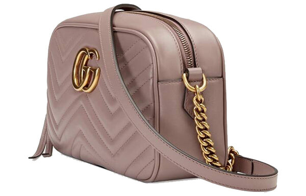 Сумка Gucci GG Marmont Small Matelass? Shoulder Bag, пыльно-розовый — фото 3