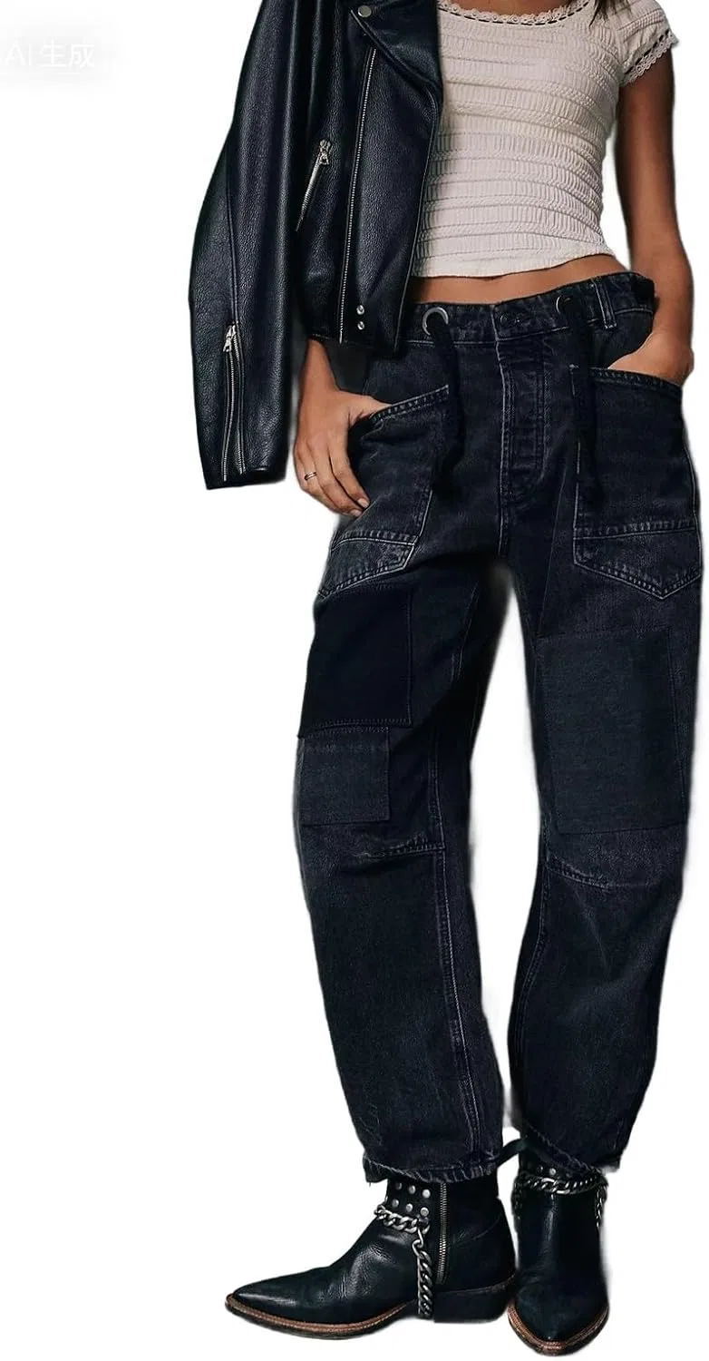 Джинсы barrel mid-waist, Vintage, 9