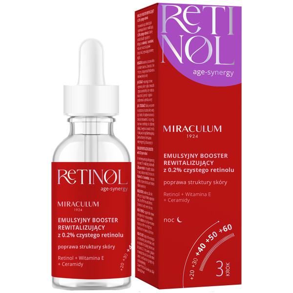 Бустер Miraculum — Восстанавливающий для лица с ретинолом, Retinol, 30 мл — фото 2