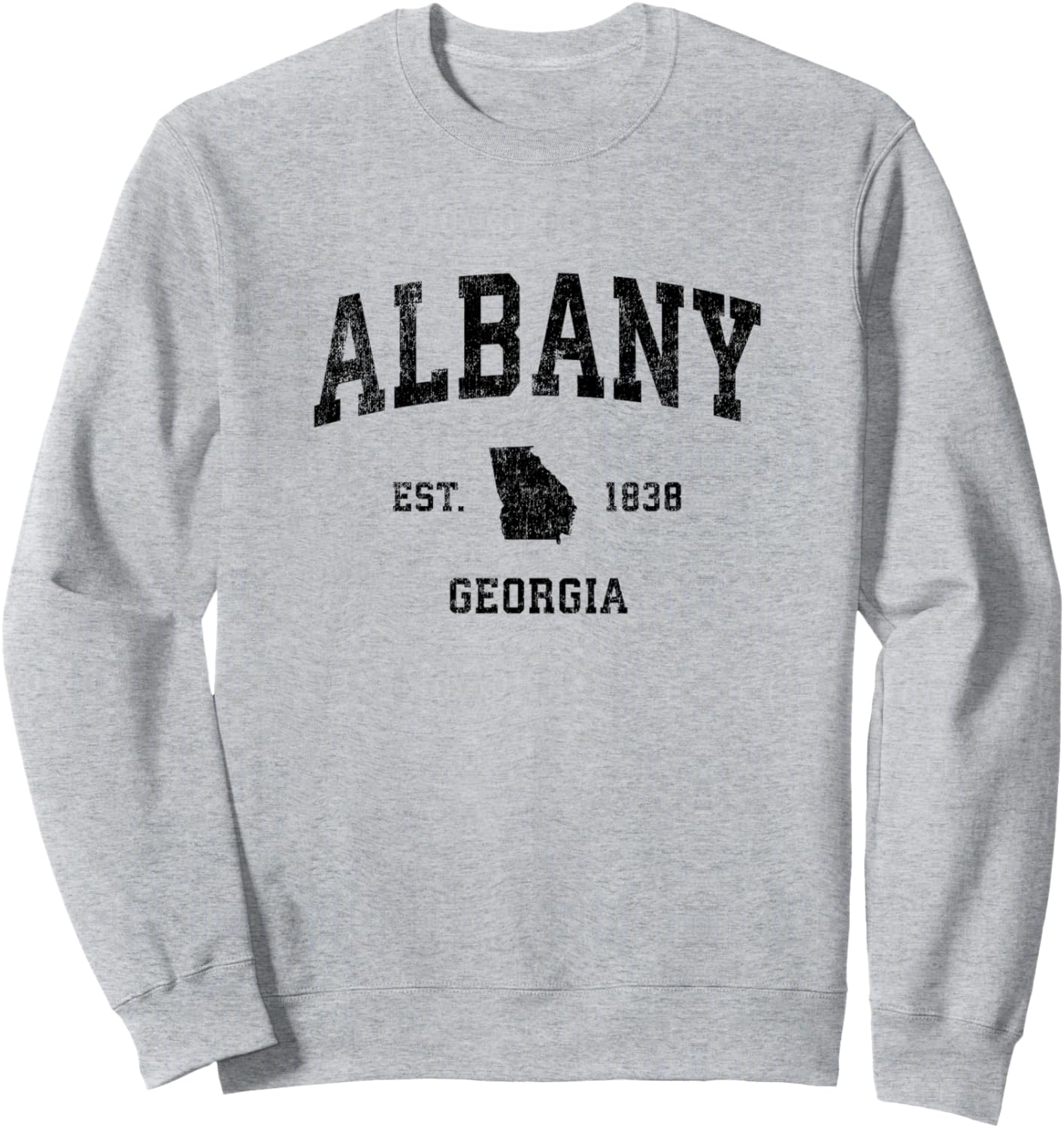 

Спортивная толстовка в винтажном стиле с черным принтом, производства университета штата Джорджия, Олбани Albany Georgia Ga Retro T-Shirts & Gifts