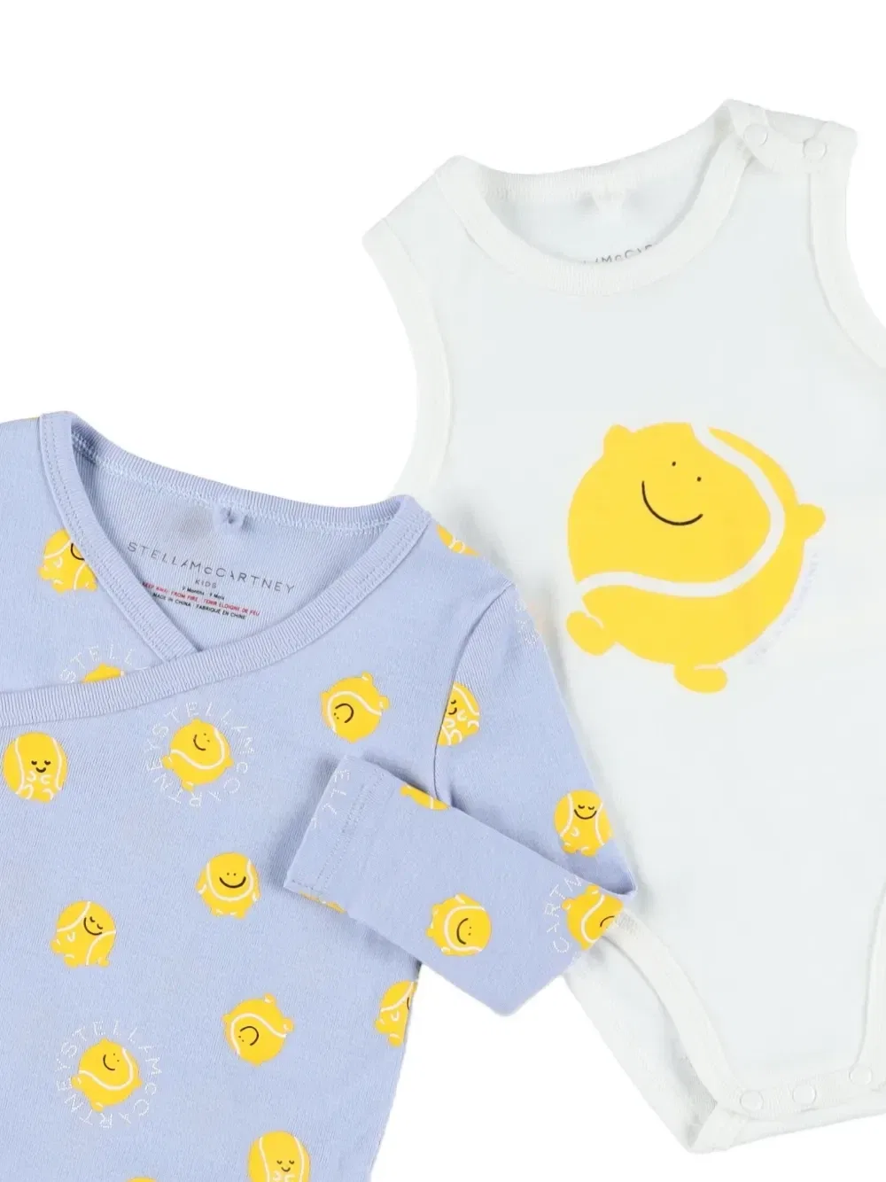 Комплект для новорожденного с узором Stella McCartney Kids, синий — фото 3