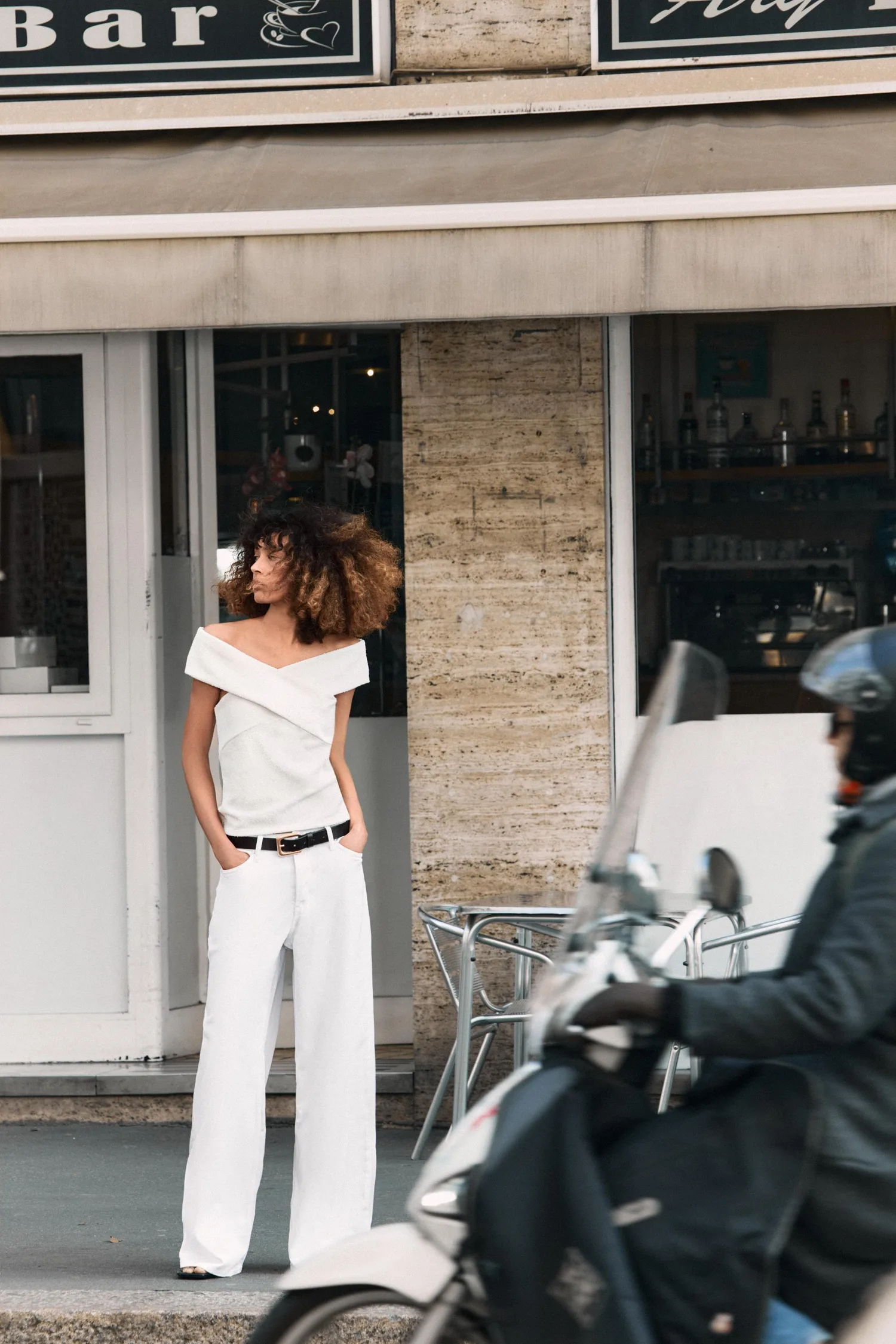 Zara Топ bouclé crossover