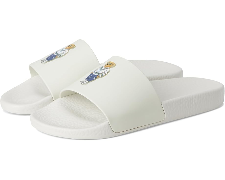 

Тапочки Polo Ralph Lauren Polo Bear Slide, цвет Heritage Bear - Deckwash White