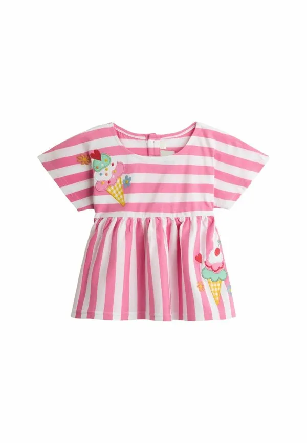 Футболка стандартного кроя. платье из трикотажа Jojo Maman Bébé, Pink