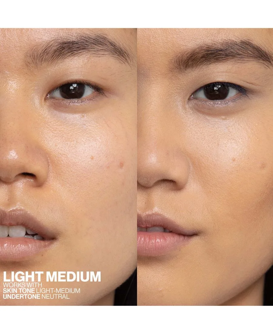 Увлажняющий тонирующий крем Halo Healthy Glow с широким спектром защиты SPF 25 Smashbox, светлый-medium  (light-medium with neutral undertone) — фото 3