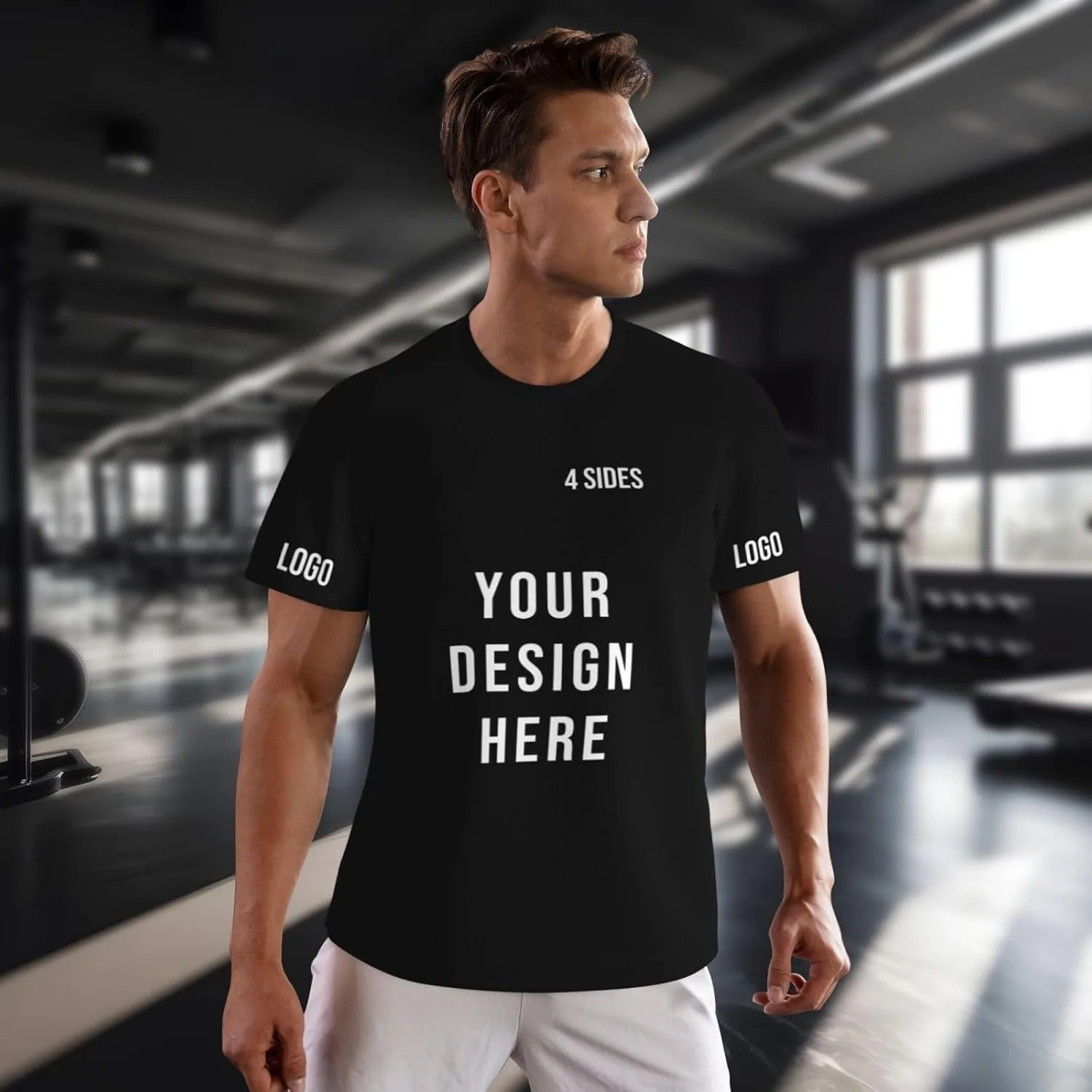 Футболка Custom с логотипом и текстом на 4 сторонах — фото 3