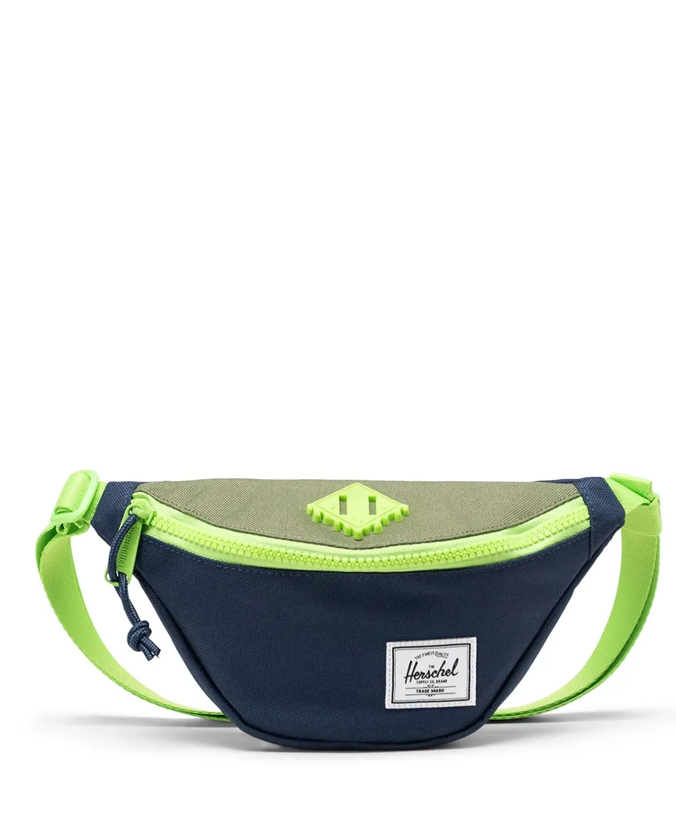 

Детская унисекс поясная сумка на 1 литр из синей ткани Herschel, синий