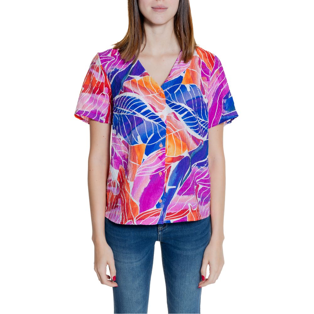 

Разноцветная вискозная рубашка Vila Clothes