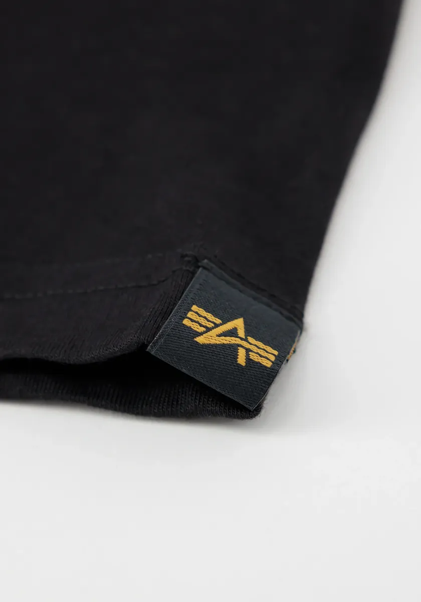 Футболка Alpha Industries " Alpha Industries Kids - Футболки Basic T с маленьким логотипом для детей/подростков", черный — фото 4