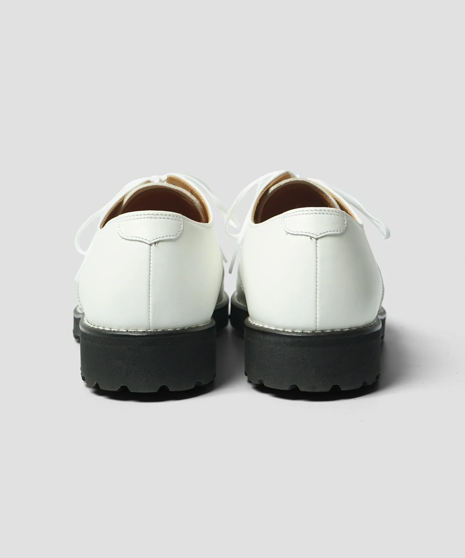 Мужские туфли-оксфорды с крыльями из мягкой кожи Wing Tip TMTK-S-0029 Tomo & Co белые — фото 4