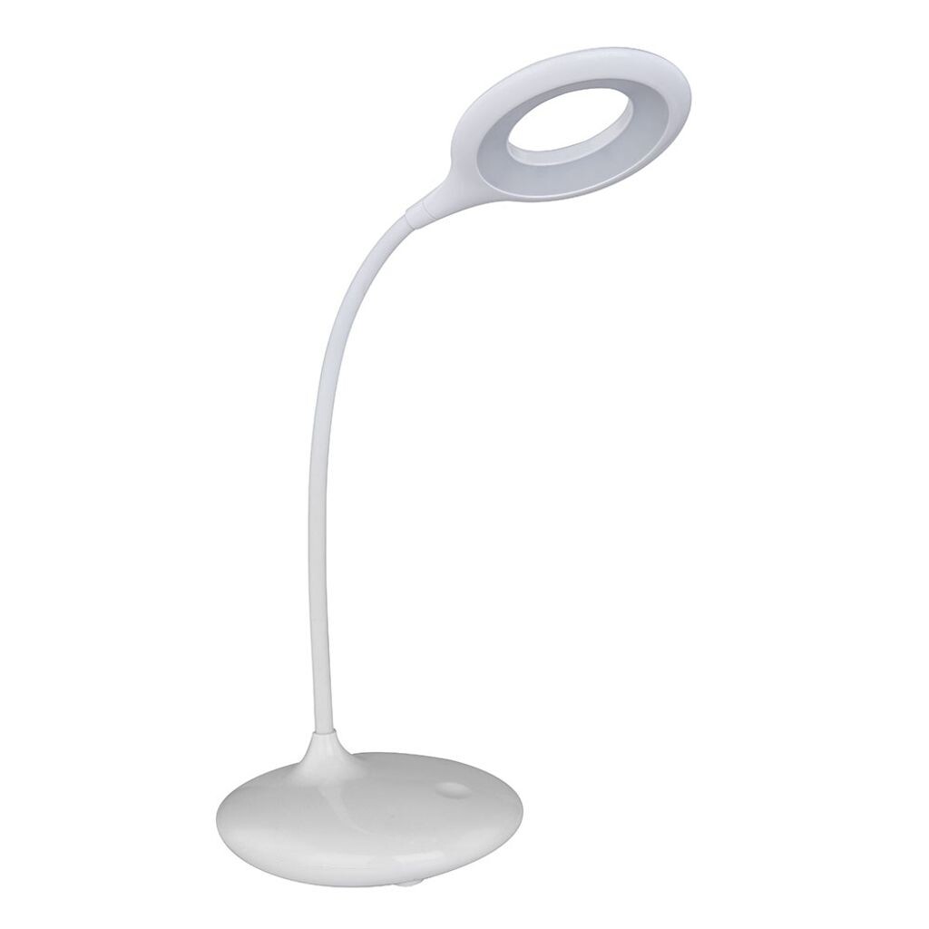 

Светодиодная настольная лампа, белая, сенсорная, диммер, подвижное пятно Globo Lighting, белый