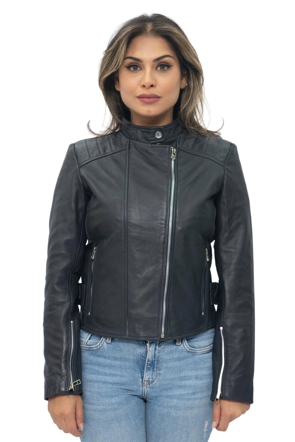 

Кожаная косуха-Celaya Infinity Leather, темно-синий