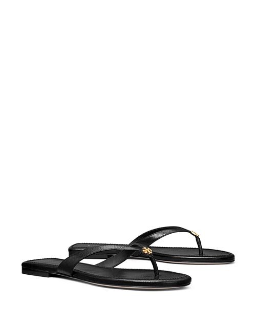 

Женские кожаные шлепанцы-капри Tory Burch, цвет Black