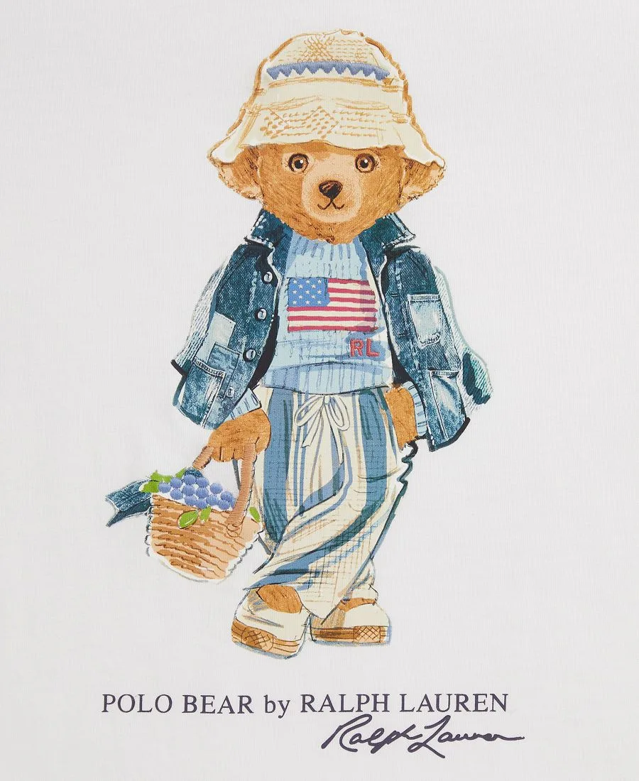 Футболка-поло с круглым вырезом для девочек 7-16 лет Polo Ralph Lauren, белый — фото 3