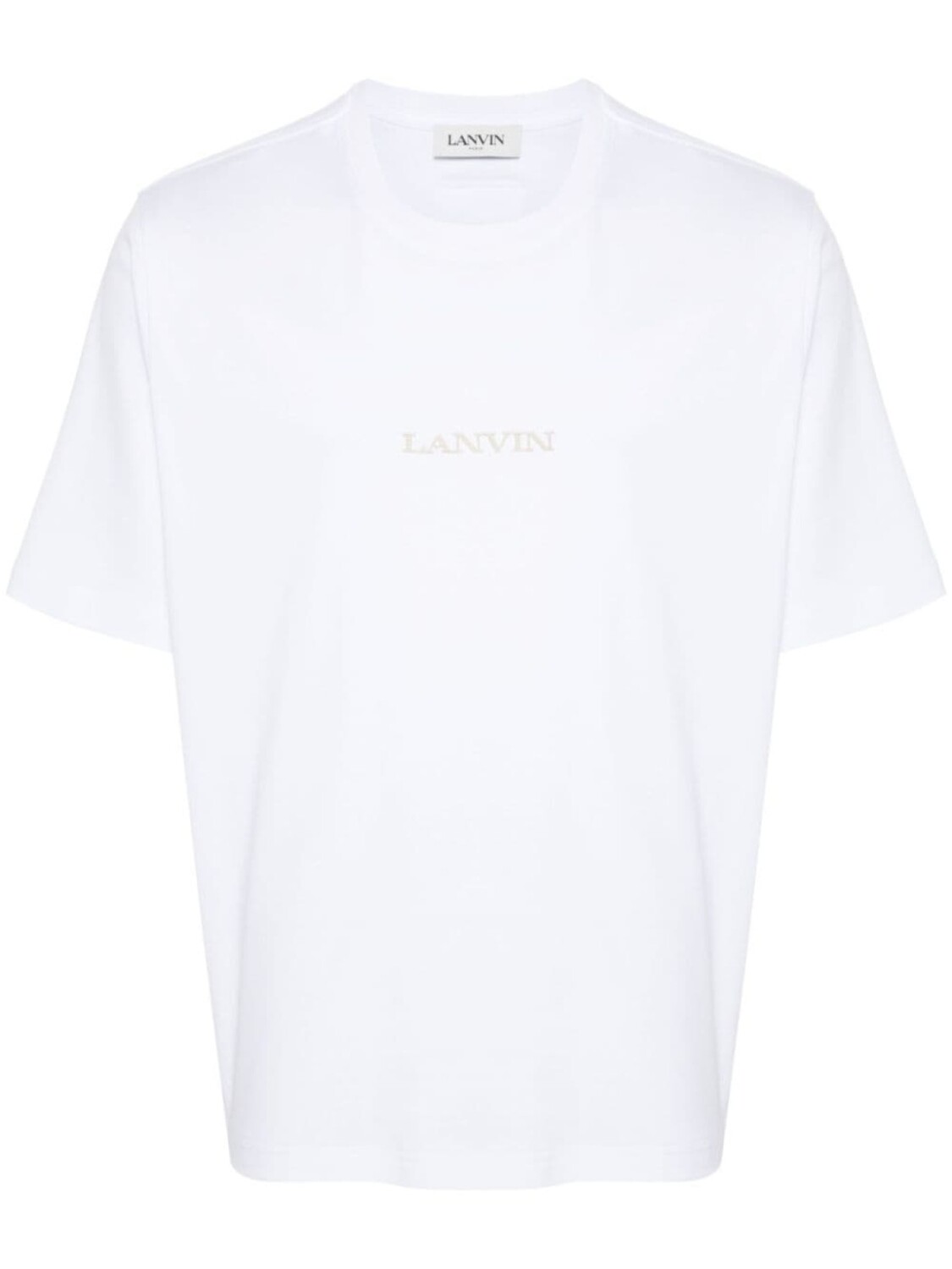 

Lanvin футболка с вышитым логотипом, белый