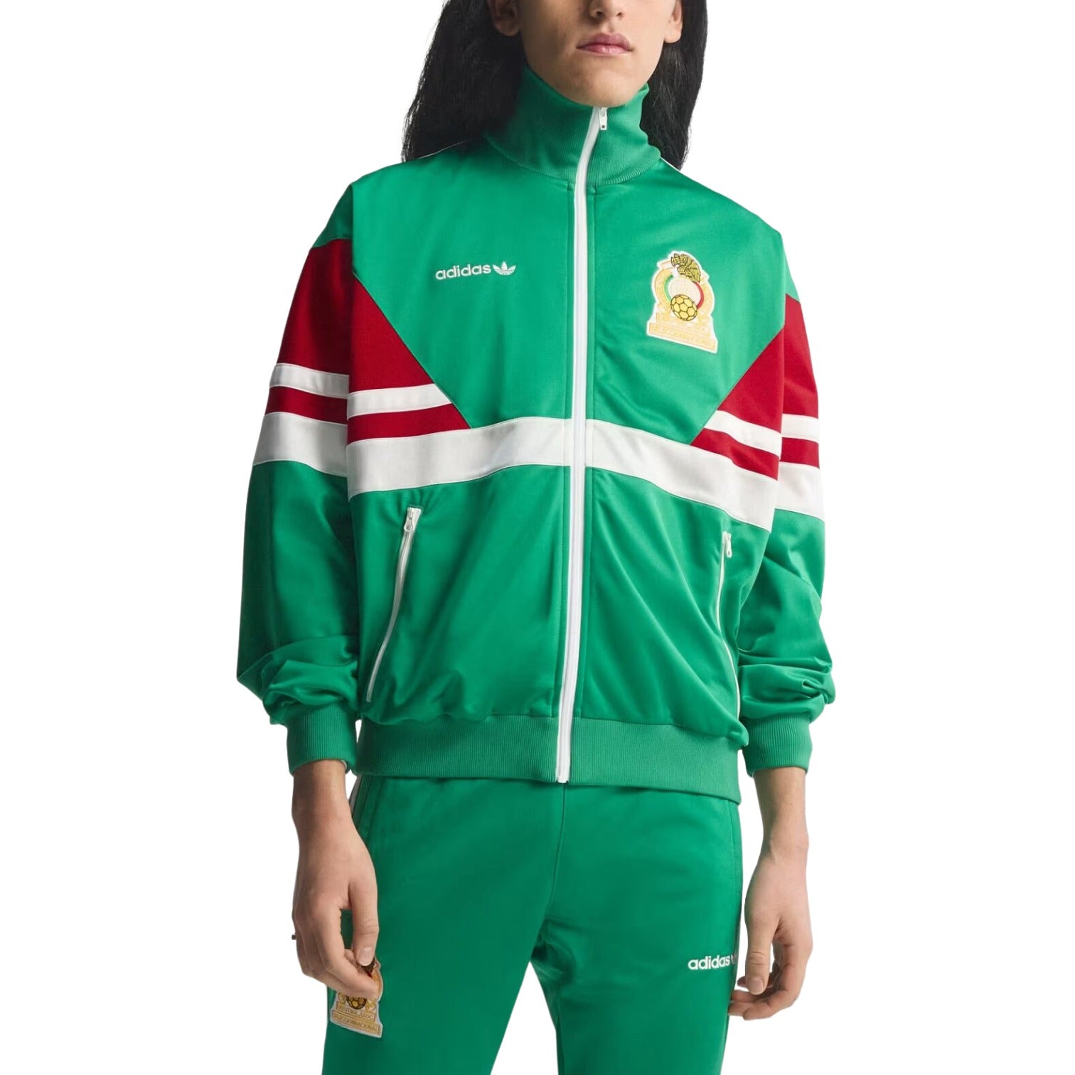 Спортивная куртка Adidas Mexico 1986, зеленая — фото 2