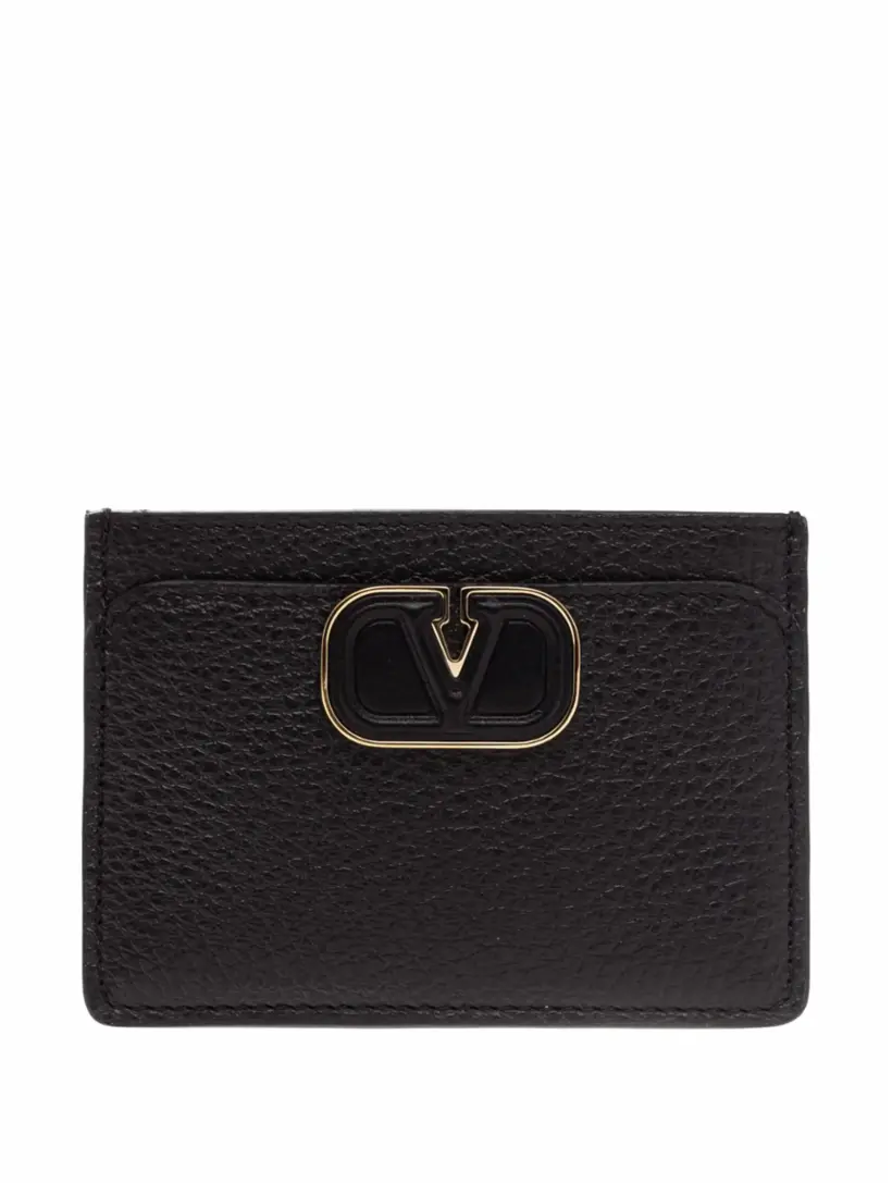 

Кожаная визитница V-logo Valentino Garavani, черный