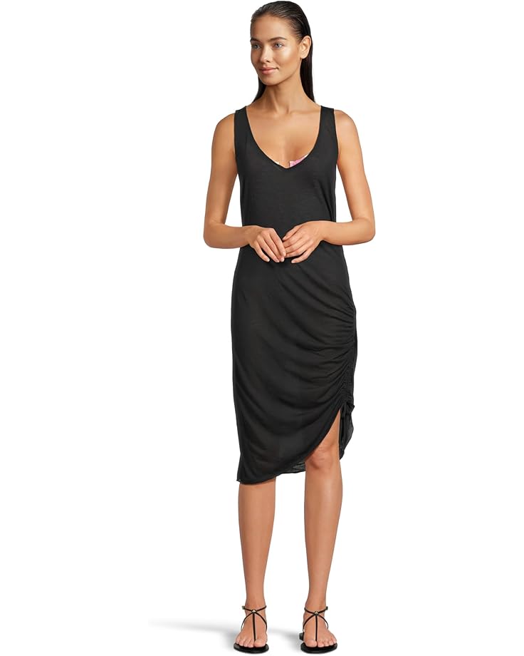 

Пляжное платье BECCA Breezy Basics V Neck Sleeveless Dress Cover-Up, черный