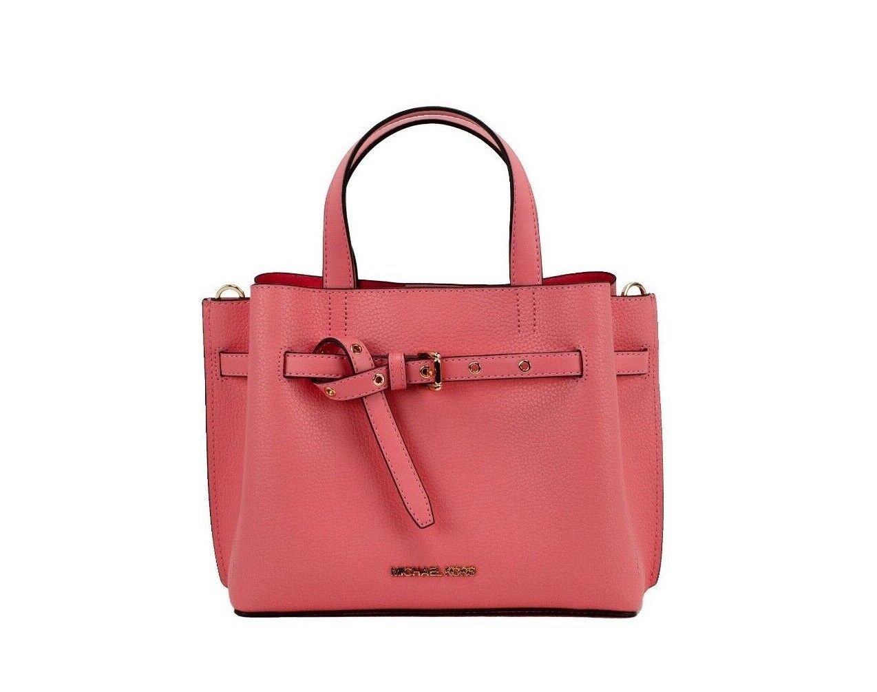 

Сумка-портфель через плечо Emilia Small Grapefruit Pebbled Leather Michael Kors