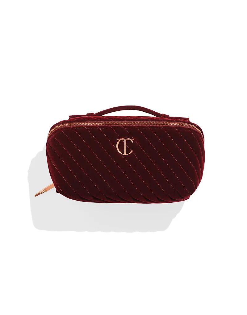 

Бархатная косметичка-органайзер Charlotte Tilbury — большая