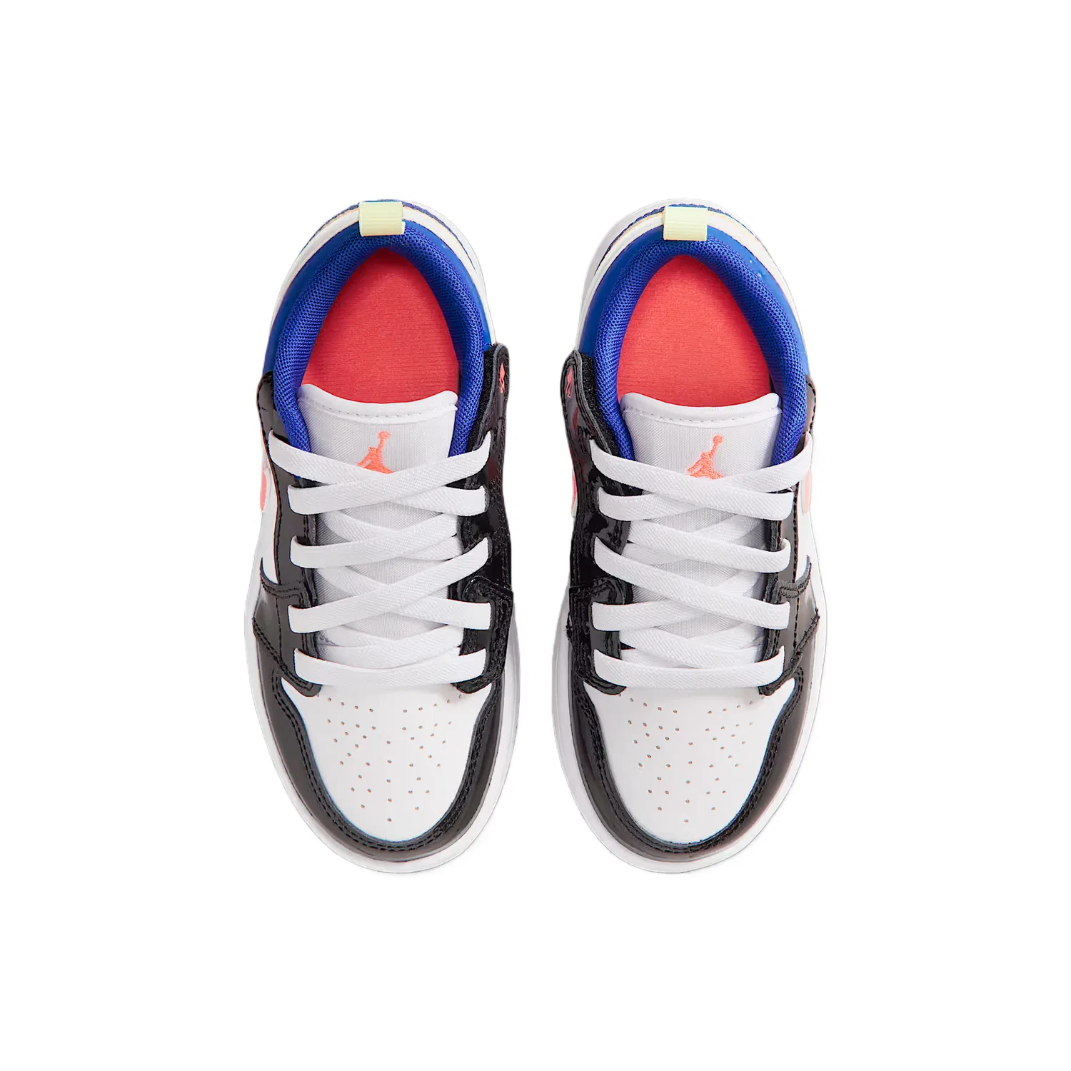 Детские кроссовки для скейтбординга Air 1 Kids Jordan, White/Black/Game Royal Blue/Bright Orange — фото 4