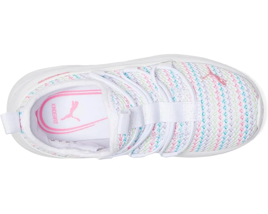 Кроссовки PUMA Kids Softride One4All Slip-On (Toddler), Puma White-Fast Pink — фото 2