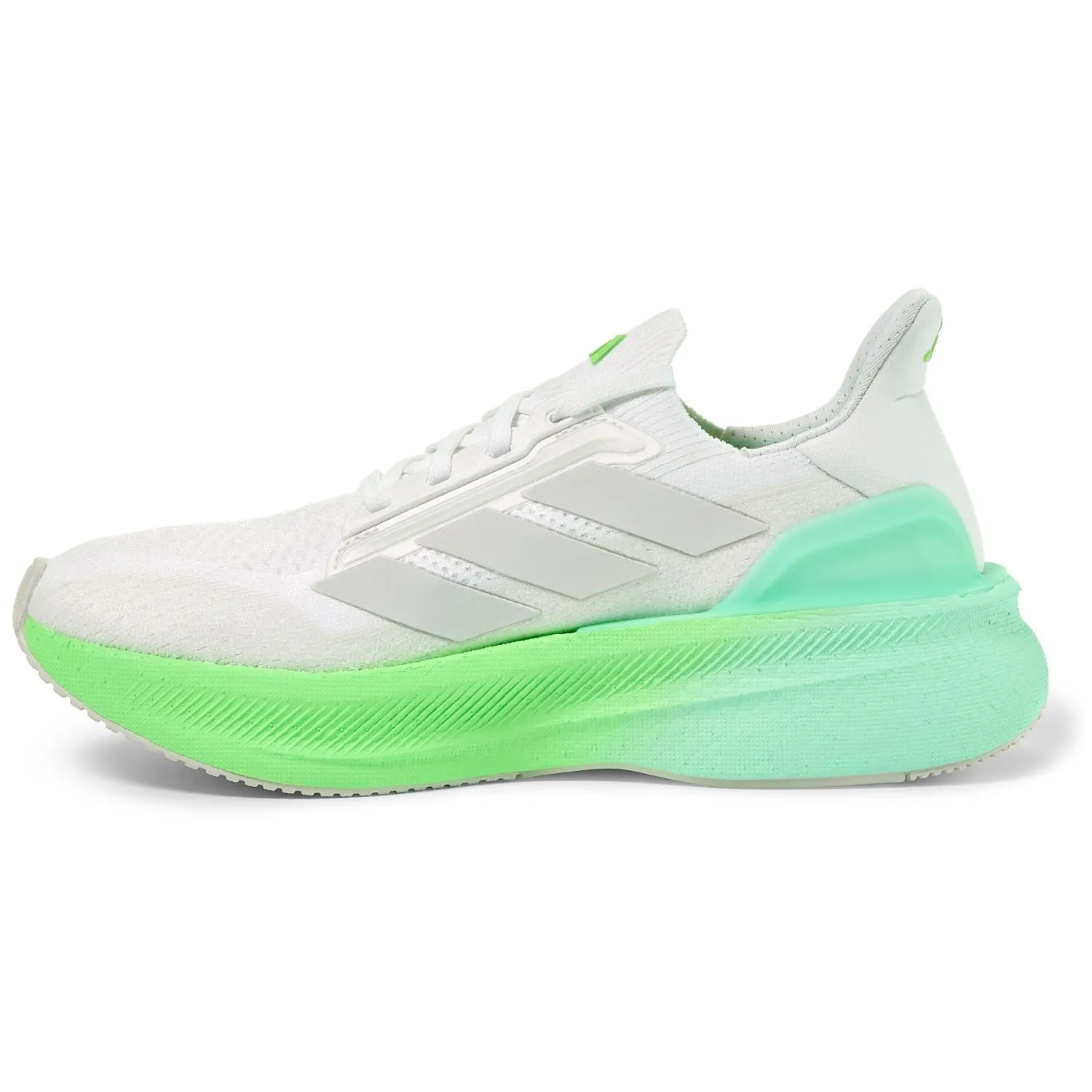 Женские кроссовки Ultraboost 5X для бега по дорогам adidas, Ftwr White/Dash Grey/Lime — фото 2