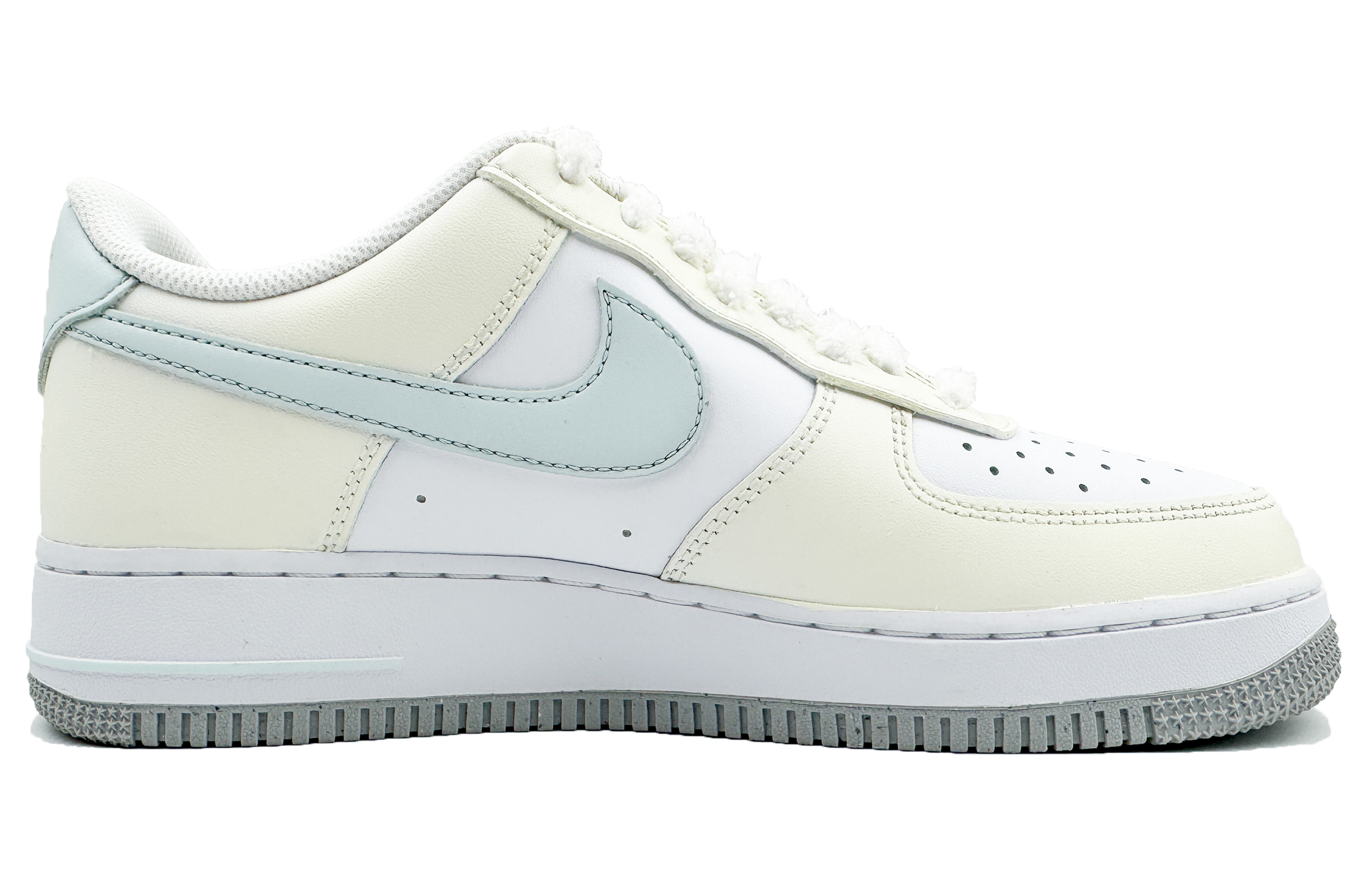 

Кроссовки Nike Air Force 1 Skateboarding Shoes Men Low-top White, черный/серо-синий