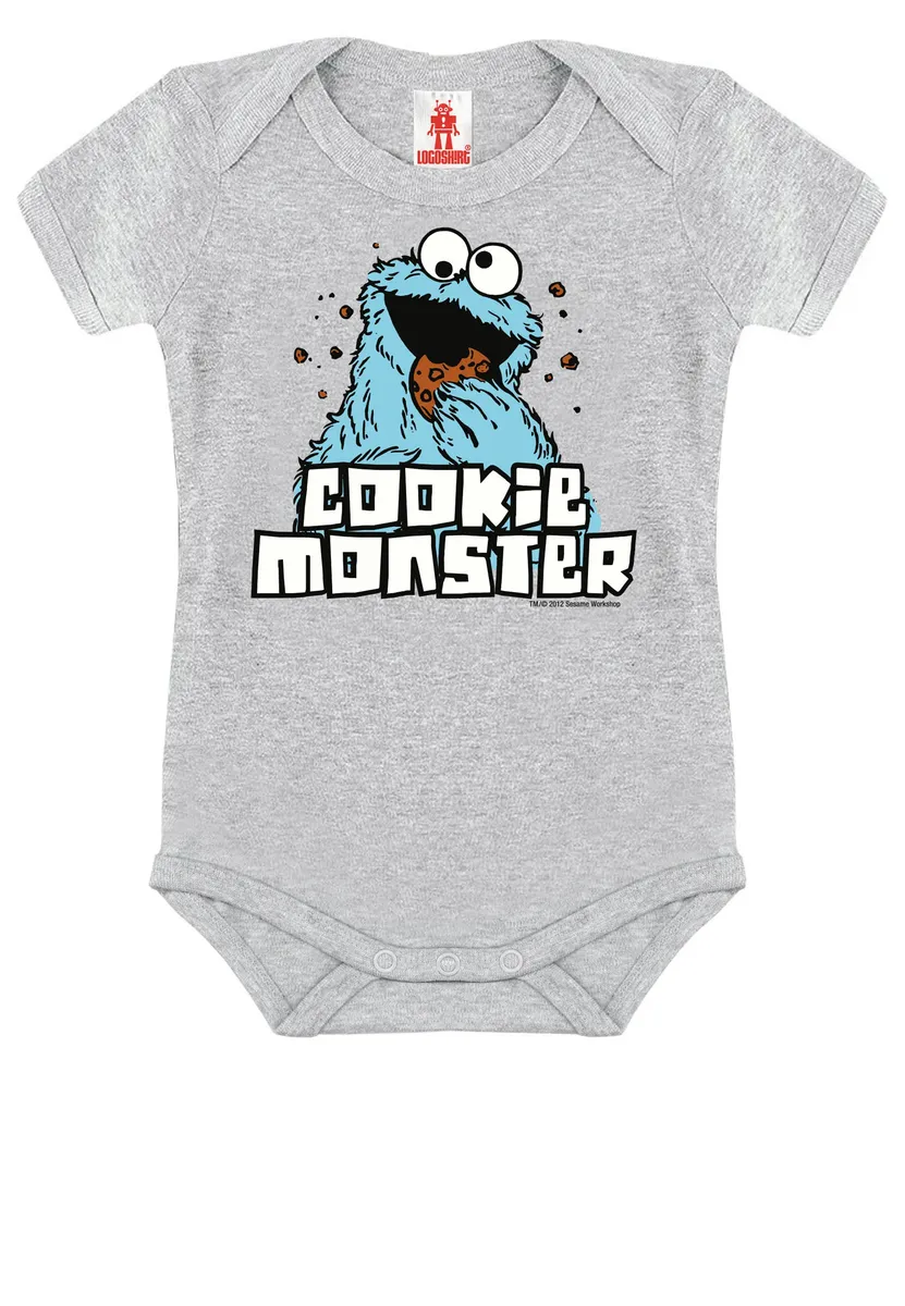 

Боди Logoshirt "Cookie Monster" с лицензионным принтом, цвет Grau-Meliert