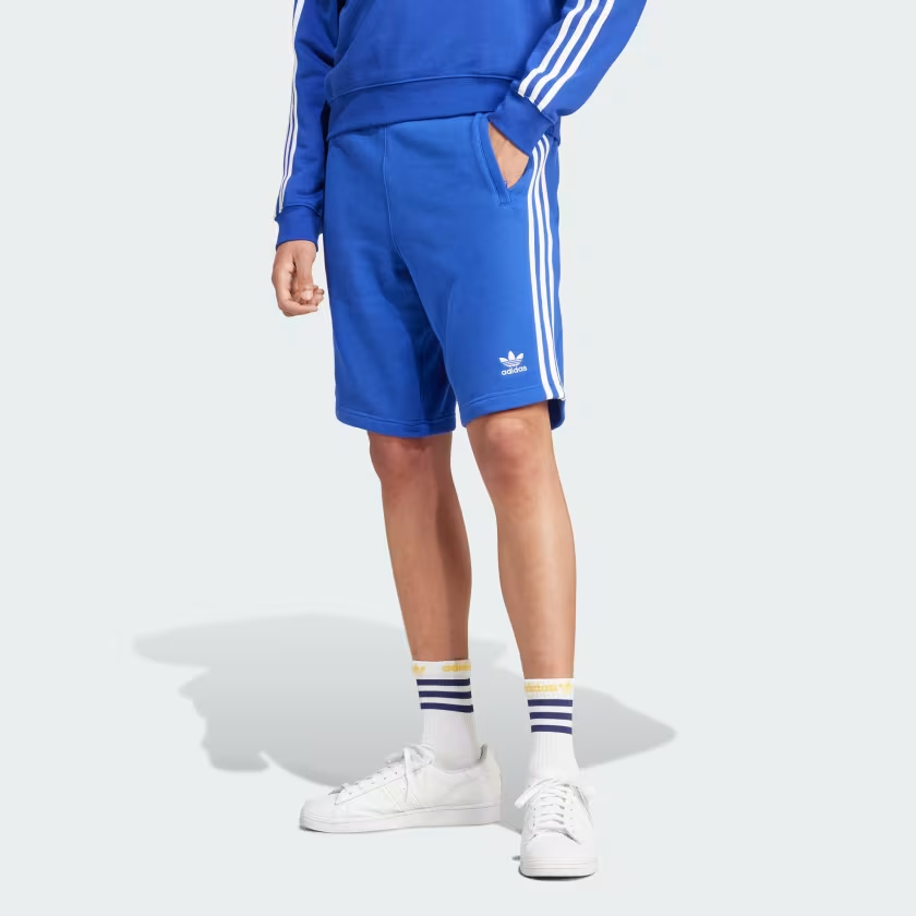 Adicolor 3 Stripes повседневные шорты мужские Adidas Originals, индиго — фото 3