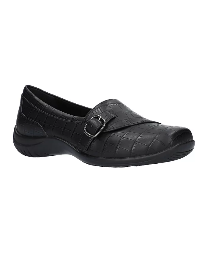 Коричные удобные слипоны Comfort Slip Ons Easy Street, черный