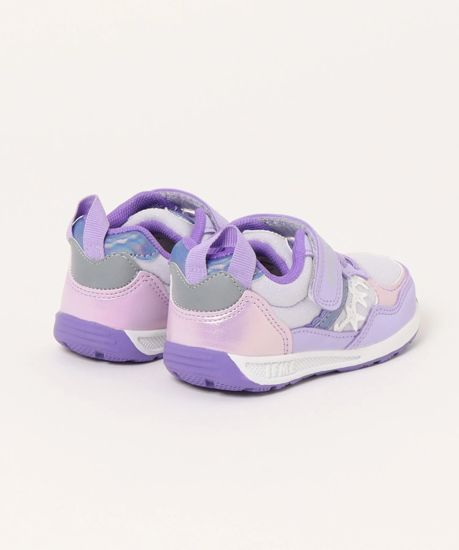 Детские кроссовки Kirameki Sneakers IFME с липучкой фиолетовые — фото 2
