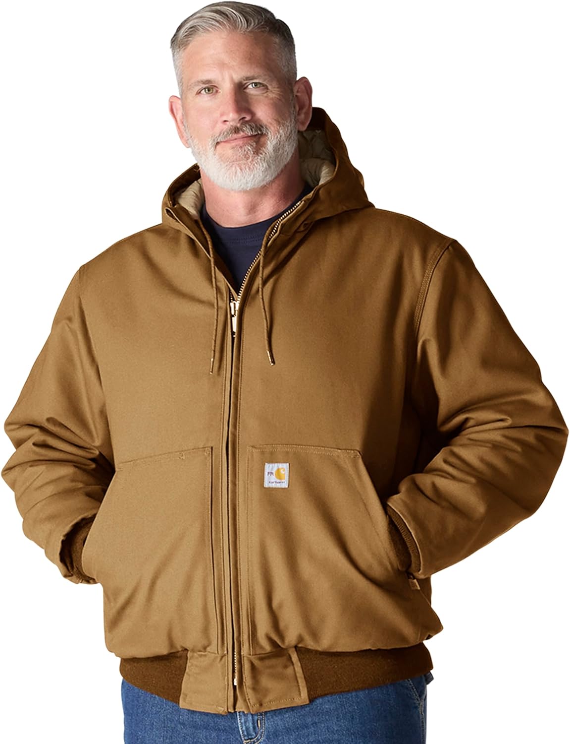 

Carhartt мужская огнестойкая свободная посадка утепленная куртка Active Jac, Carhartt Brown