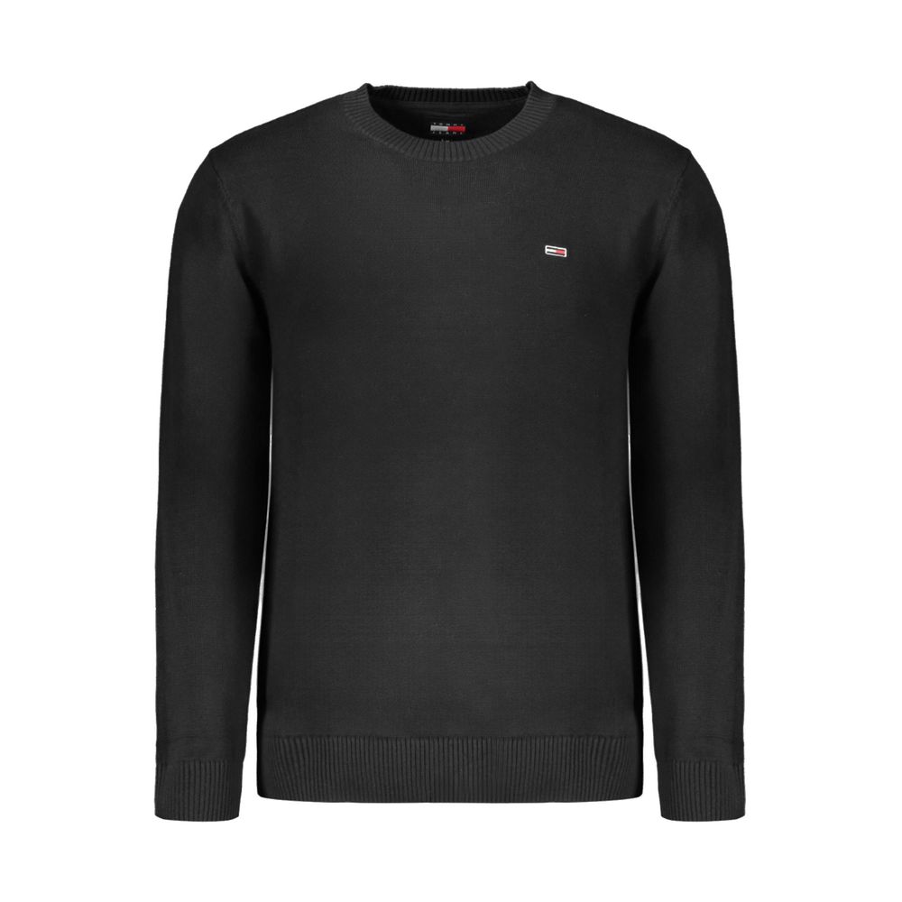 

Черный хлопковый мужской свитер Tommy Hilfiger