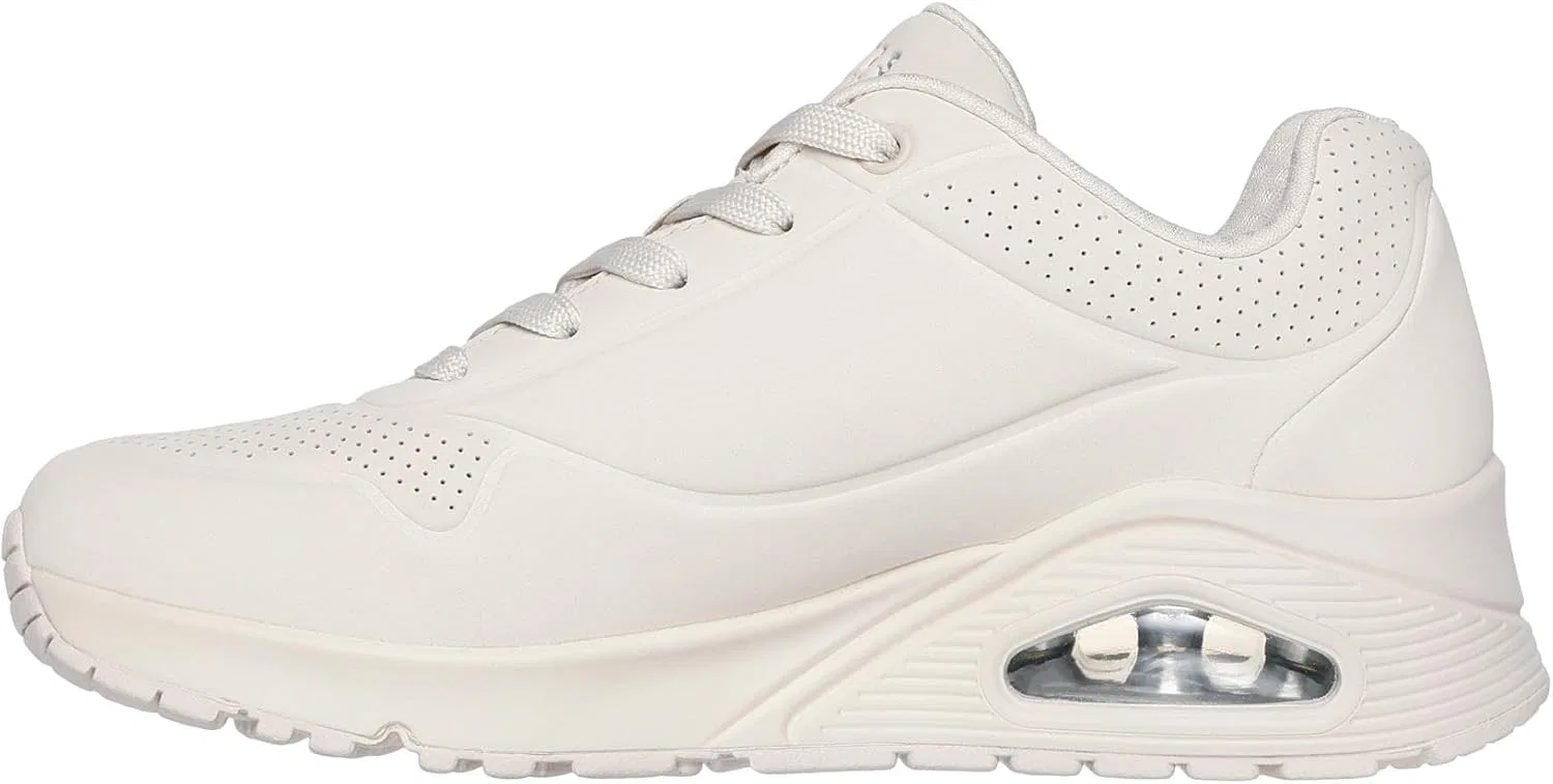 Женские кроссовки Skechers UNO Stand On Air, Off White Durabuck Mesh — фото 2