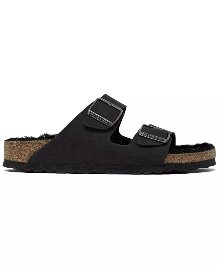 Женские синтетические сандалии Arizona Shearling от Finish Line Birkenstock, черный — фото 2