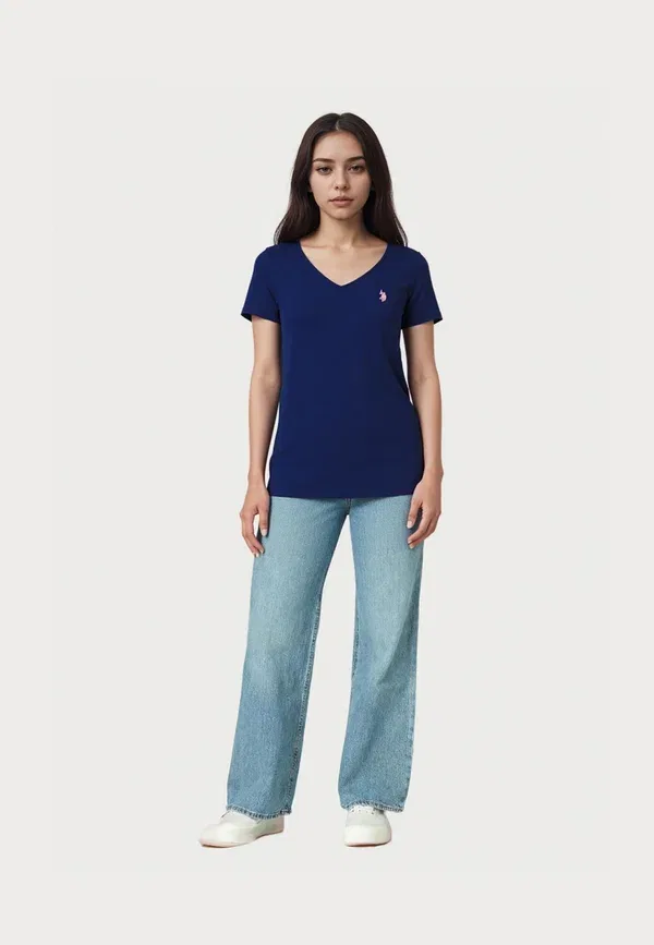 Футболка с коротким рукавом U.S. Polo Assn., темно-синяя — фото 2