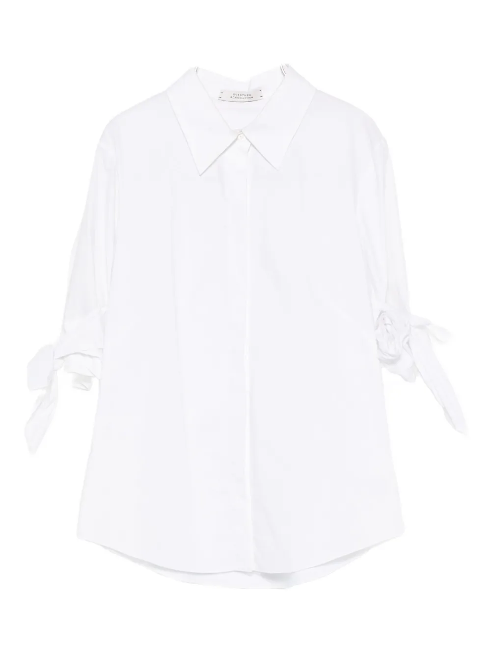 

Топ с короткими рукавами и завязками-манжетами Dorothee Schumacher, белый