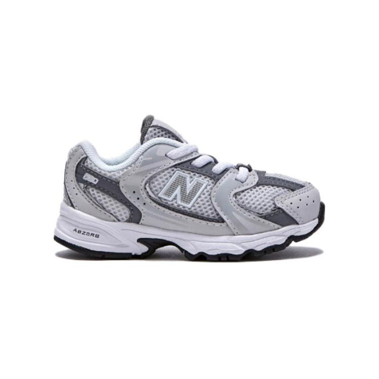 Низкие кроссовки New Balance 530 Bungee в корейском стиле для малышей, серый — фото 2